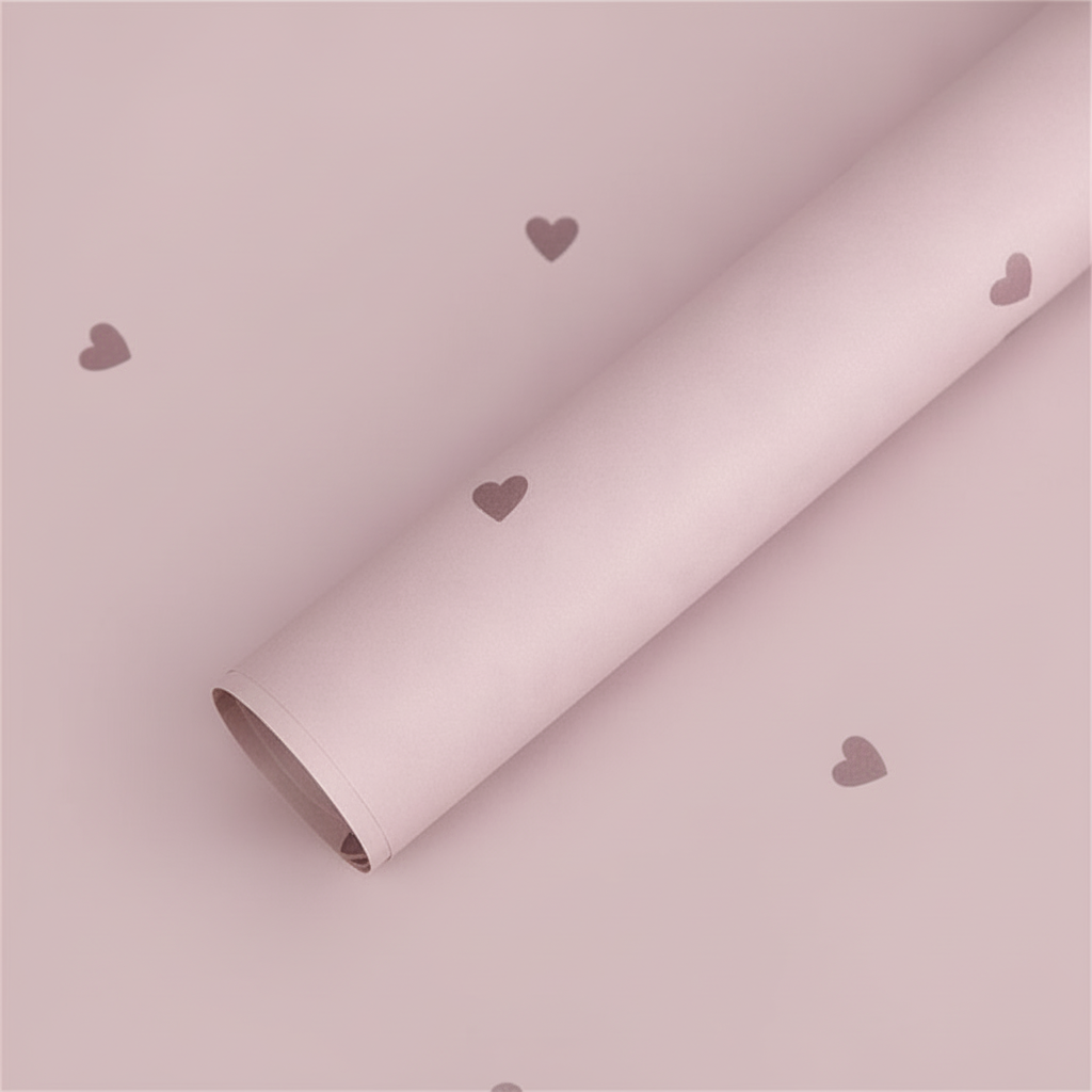 Tiny Hearts Wrapping Paper - Pink