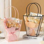 Clear Trapeze Bag - Black