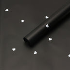 Tiny Hearts Wrapping Paper - Black