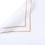 Gold Edge Wrapping Paper - White
