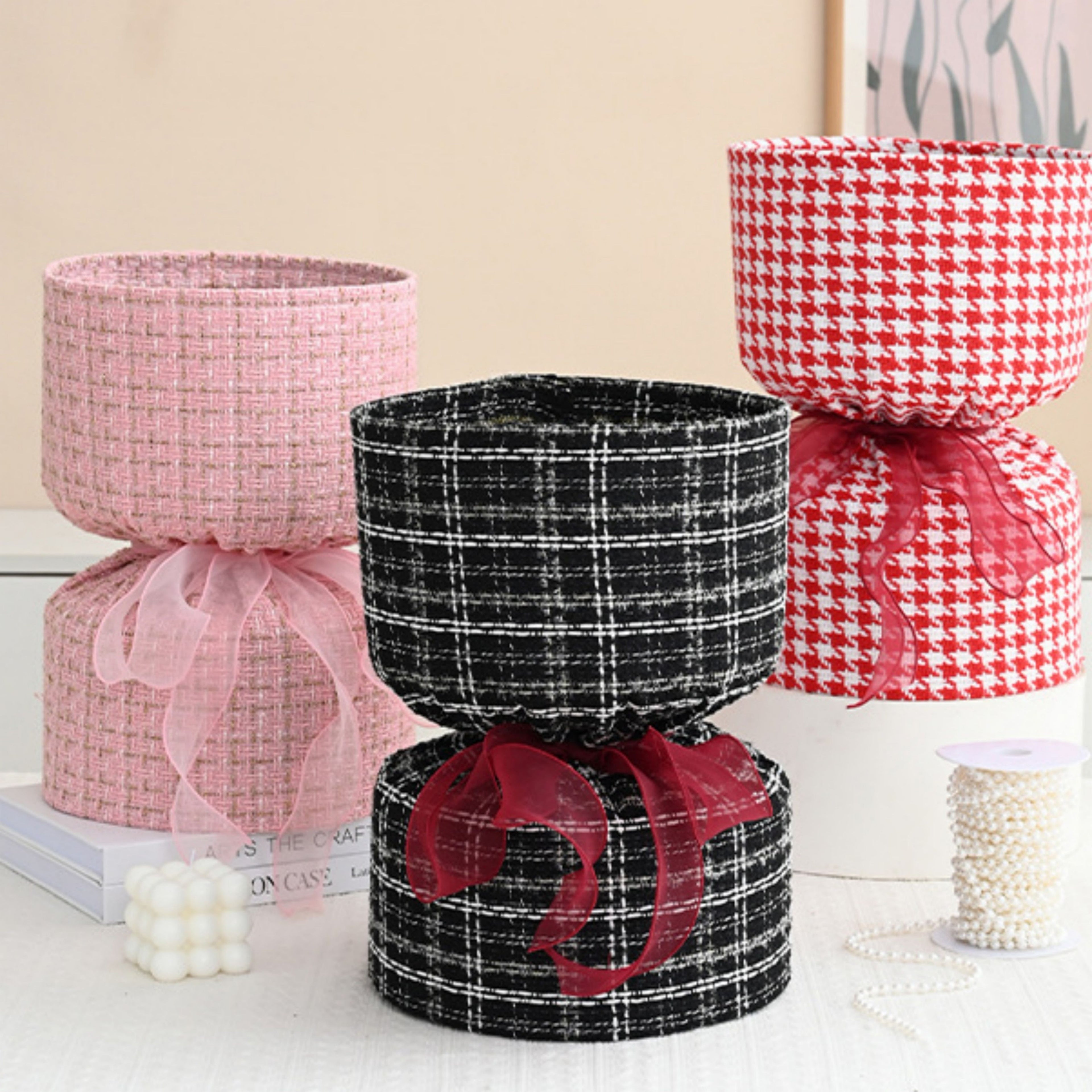 Bouquet Fabric Wrap - Black