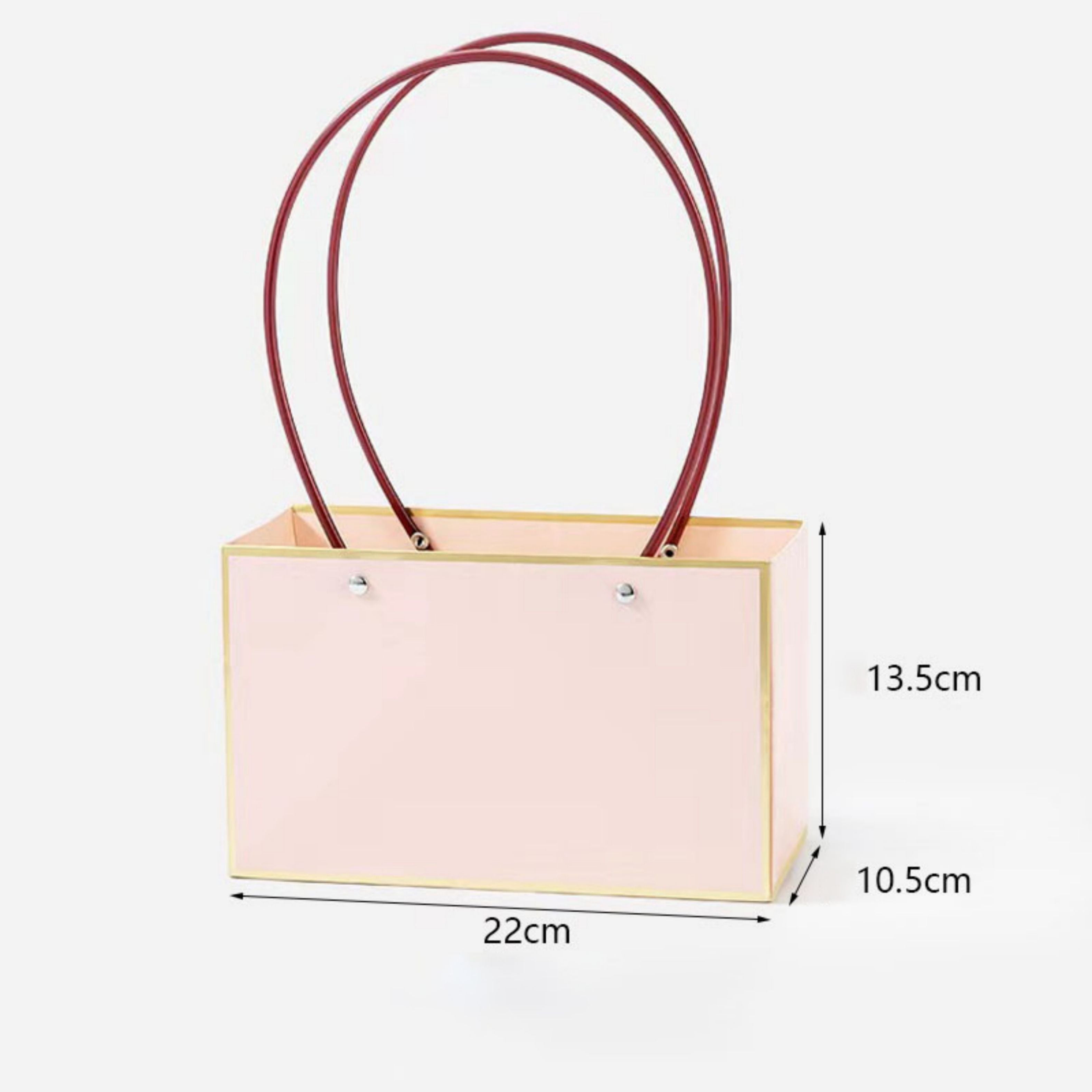 Rectangular Floral Basket - Pink