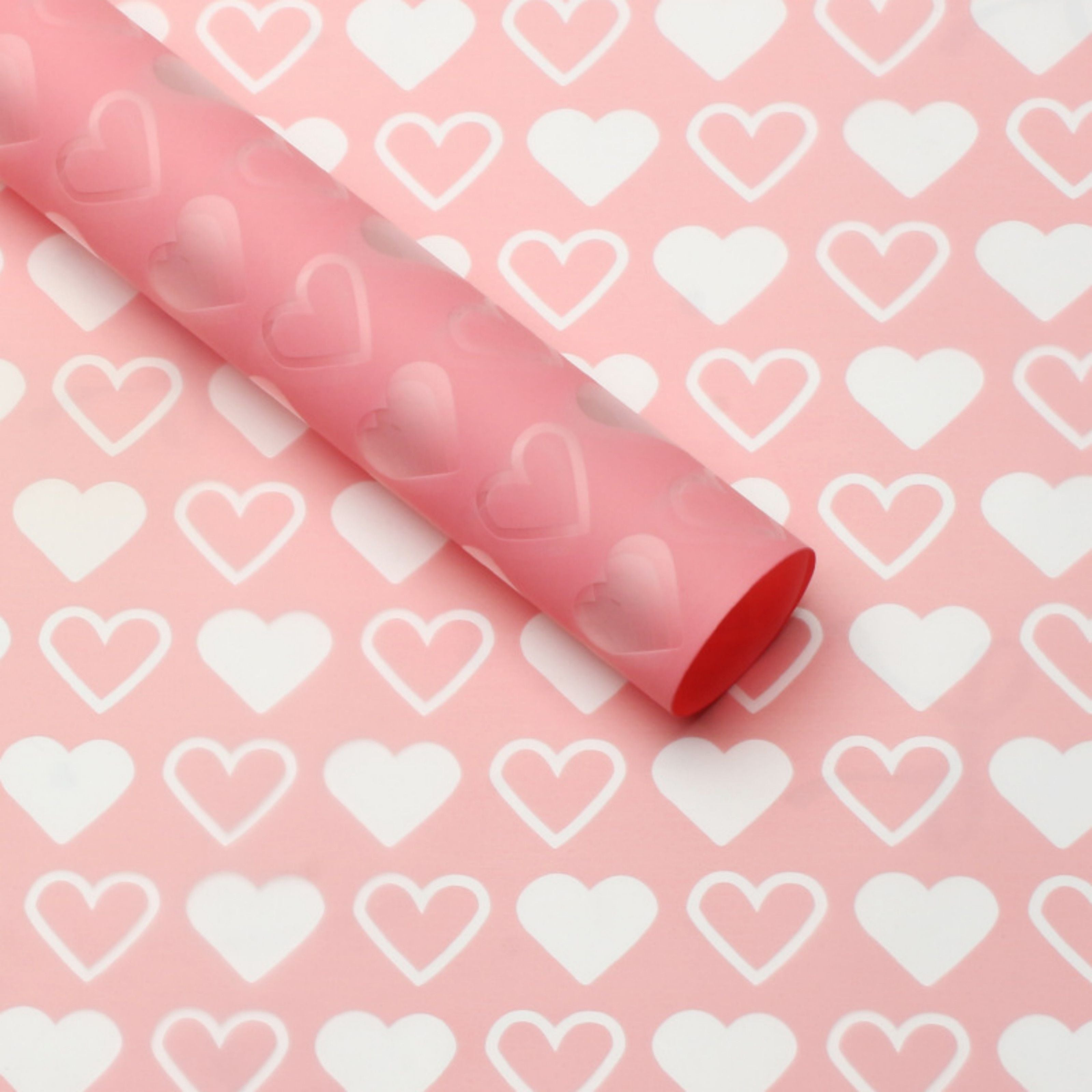 Mini Hearts Wrapping Paper - Pink