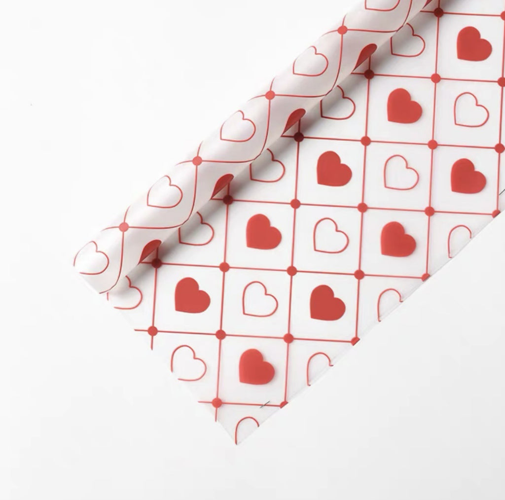Valentine Wrapping Paper - Red