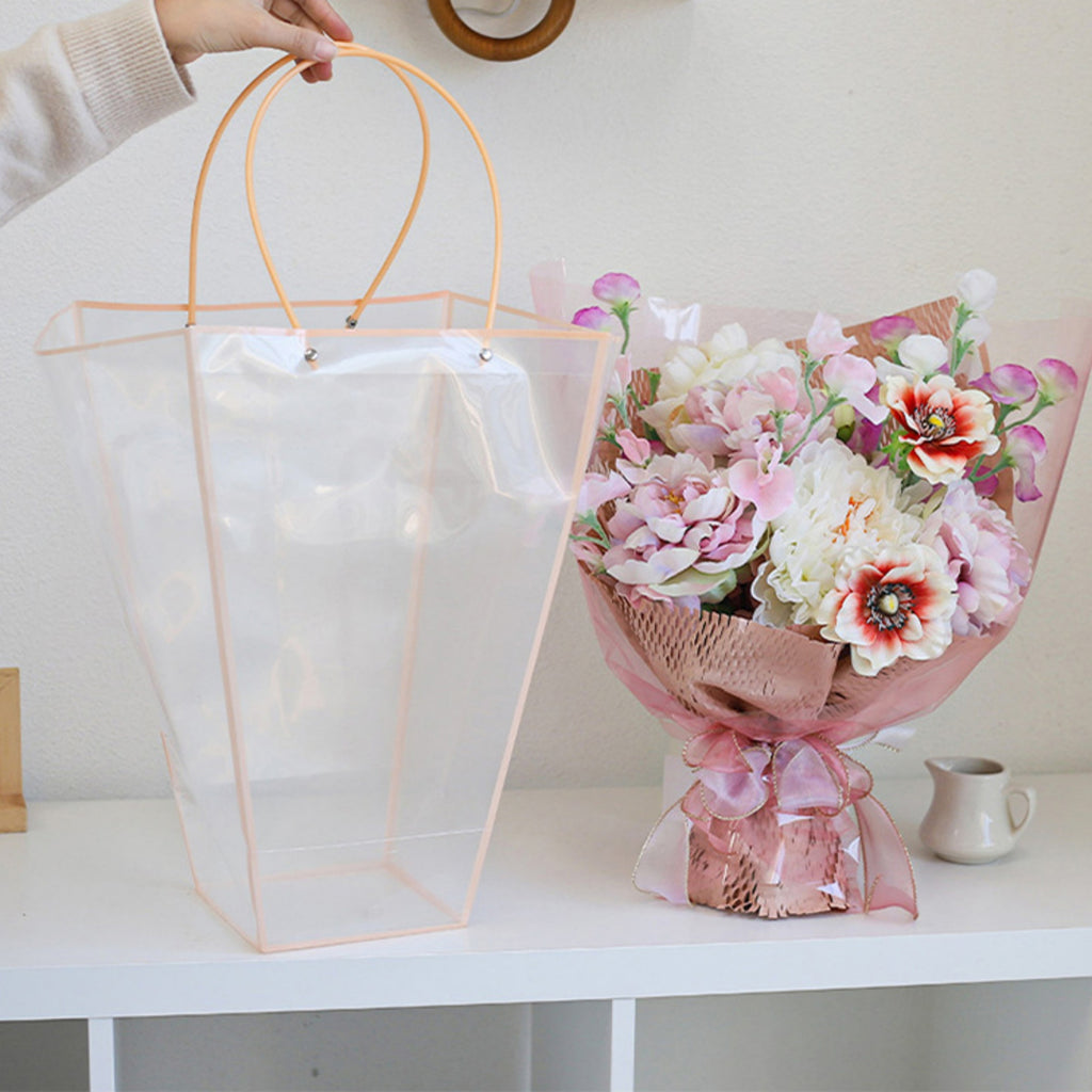 Clear Trapeze Bag - Pink
