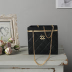Flower Box with Chain Handles - Black