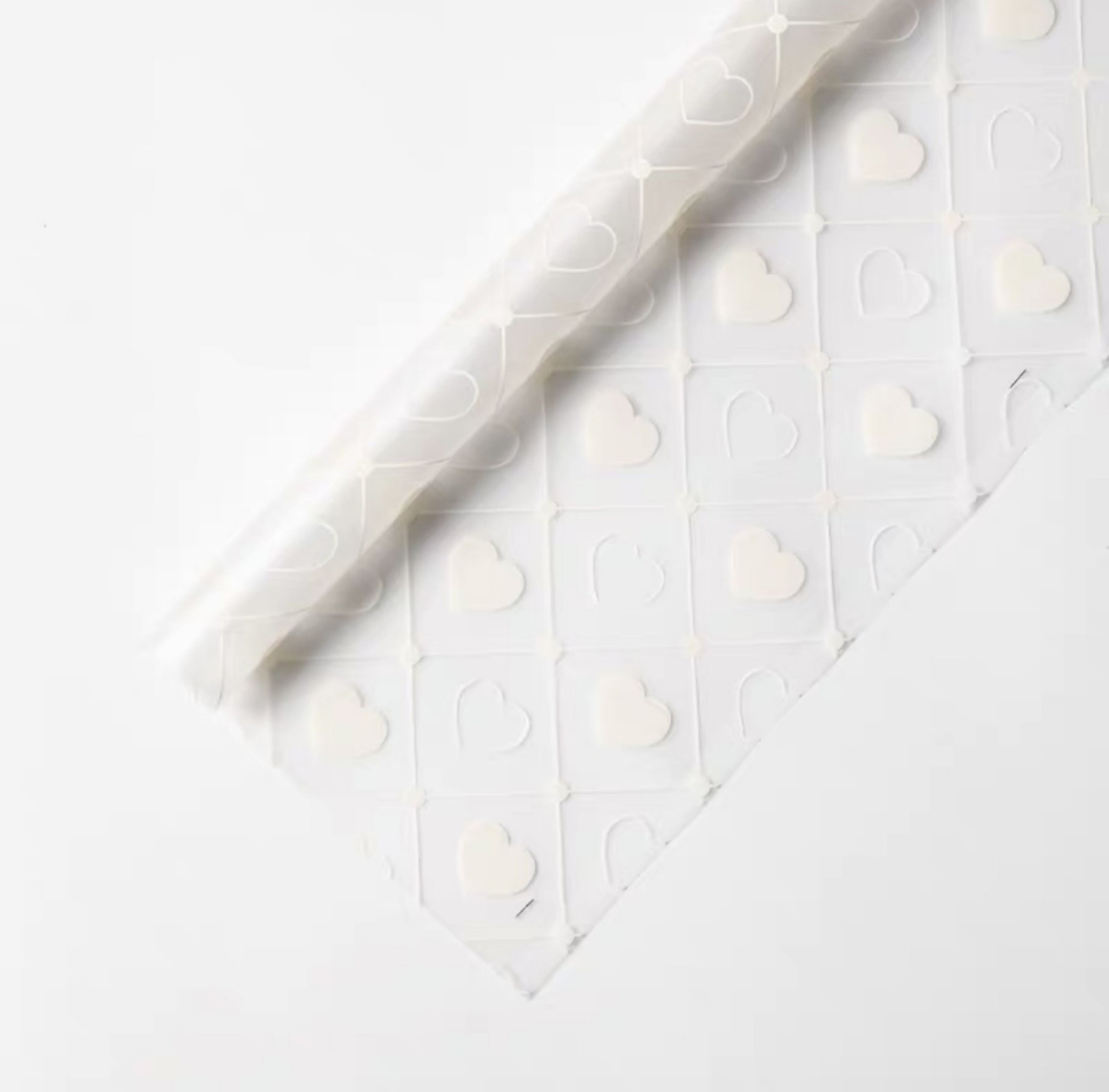 Valentine Wrapping Paper - White