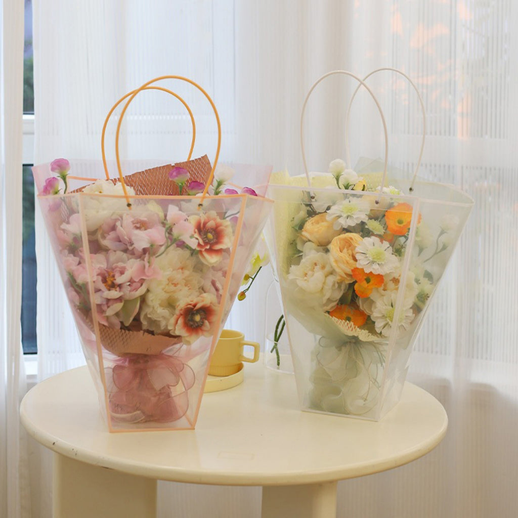 Clear Trapeze Bag - Pink