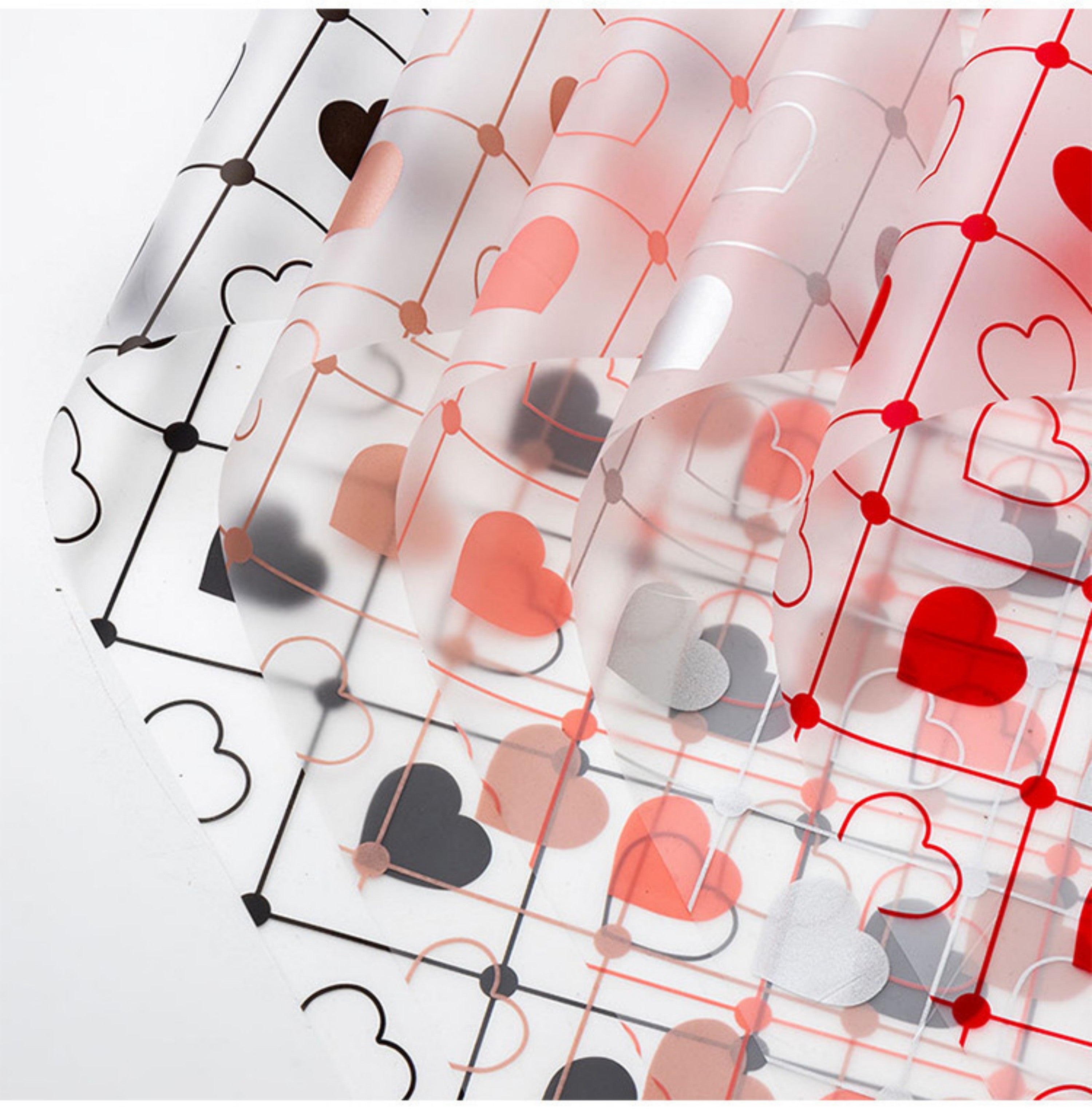 Valentine Wrapping Paper - Black