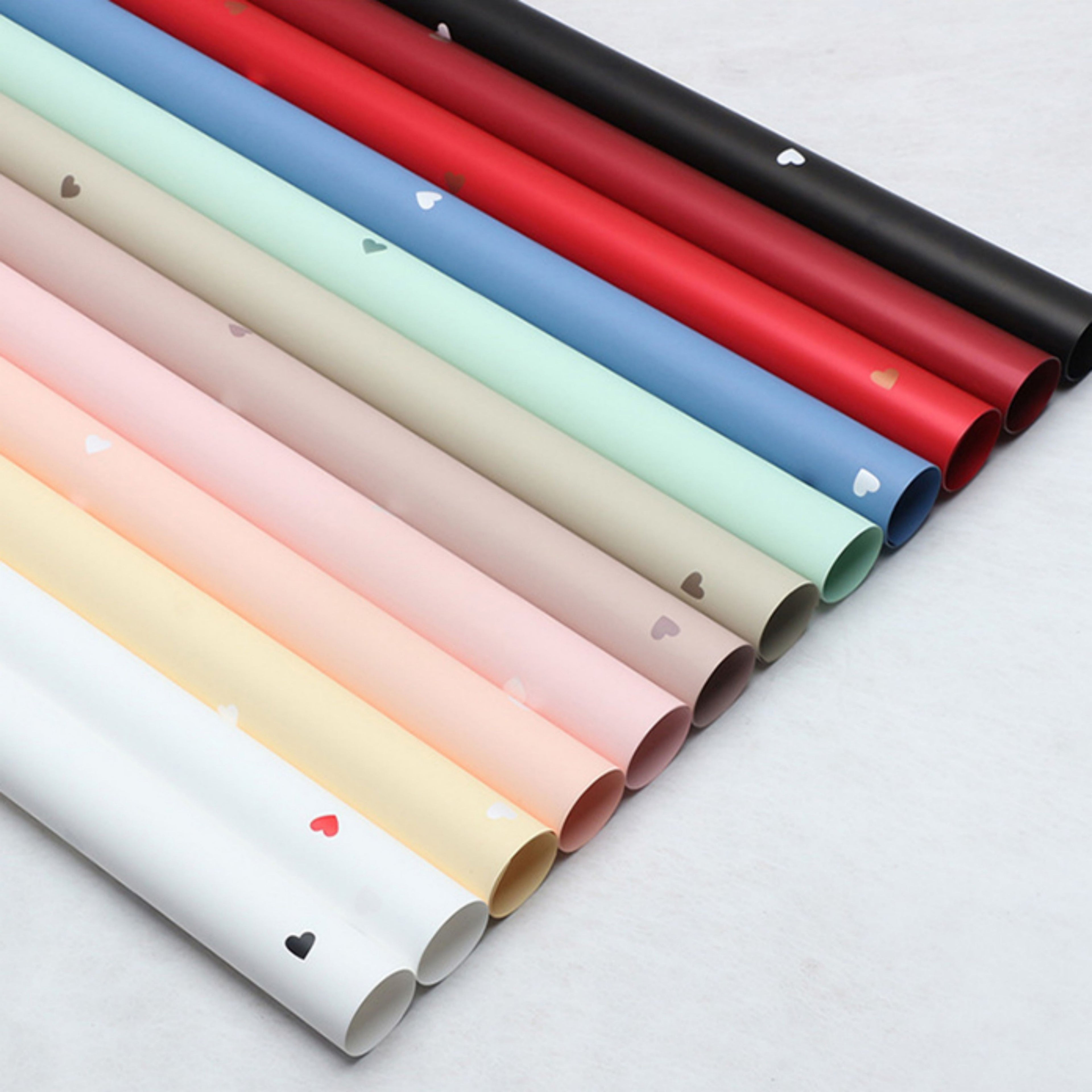 Tiny Hearts Wrapping Paper - White