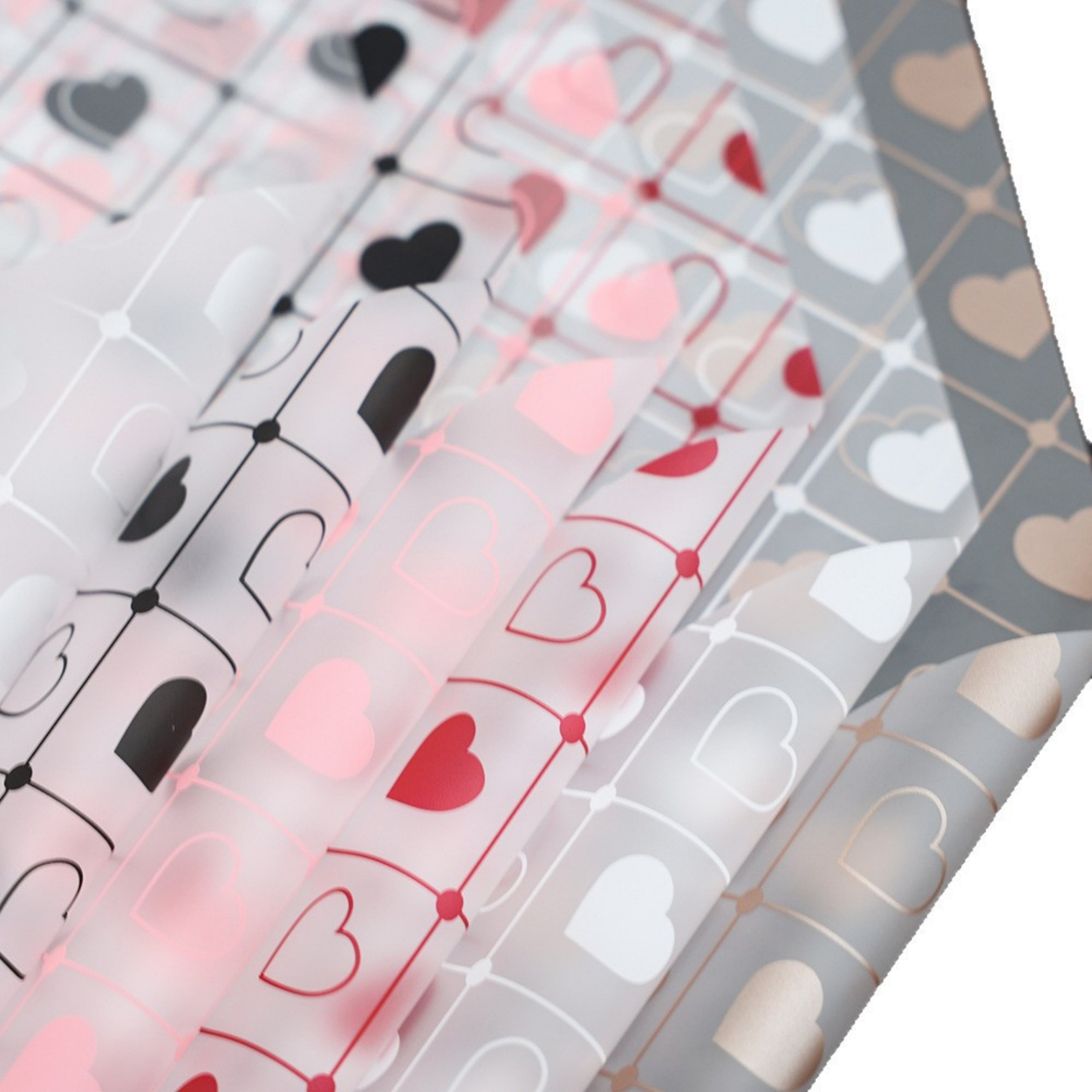 Valentine Wrapping Paper - Black