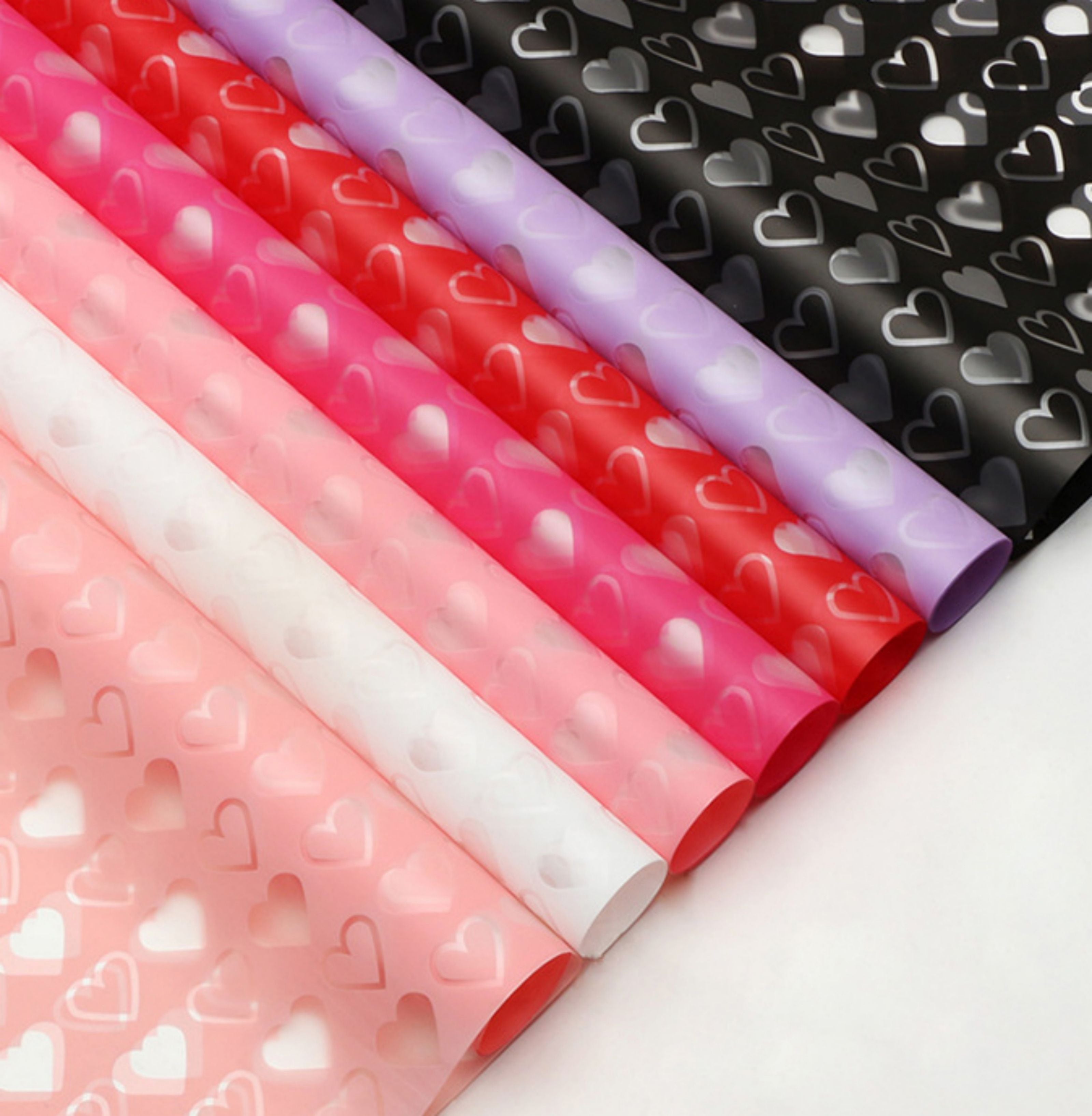 Mini Hearts Wrapping Paper - Pink