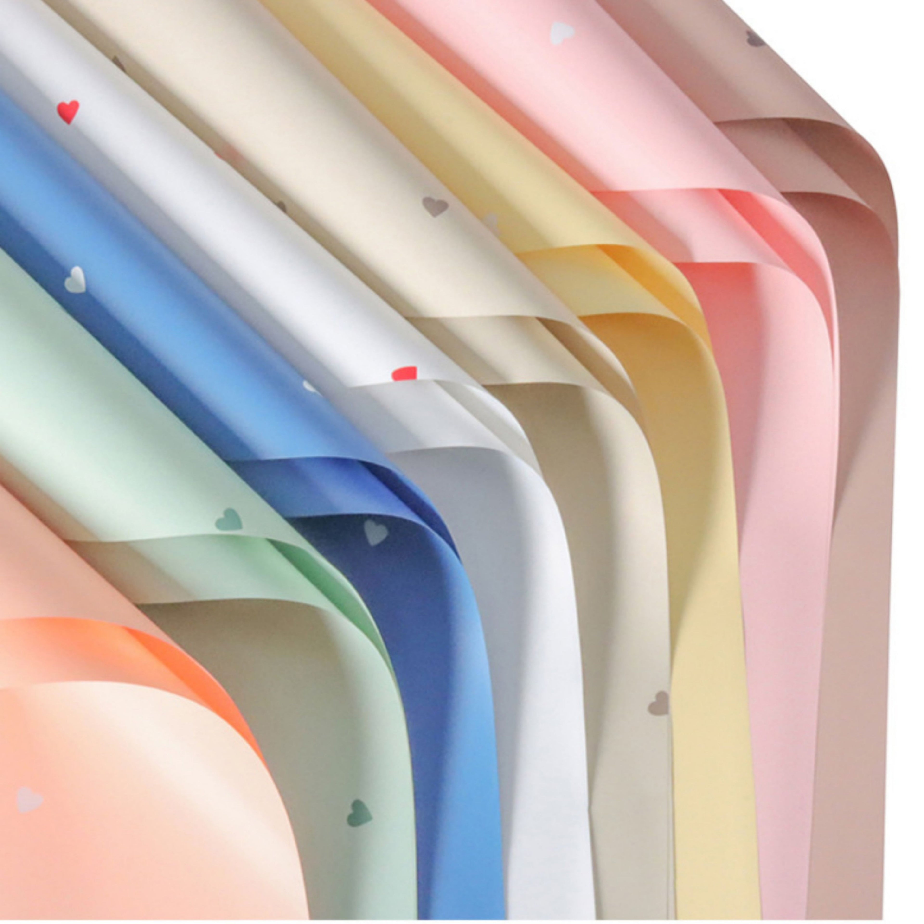 Tiny Hearts Wrapping Paper - White