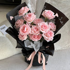 Classic Heart Print Wrapping Paper - Black