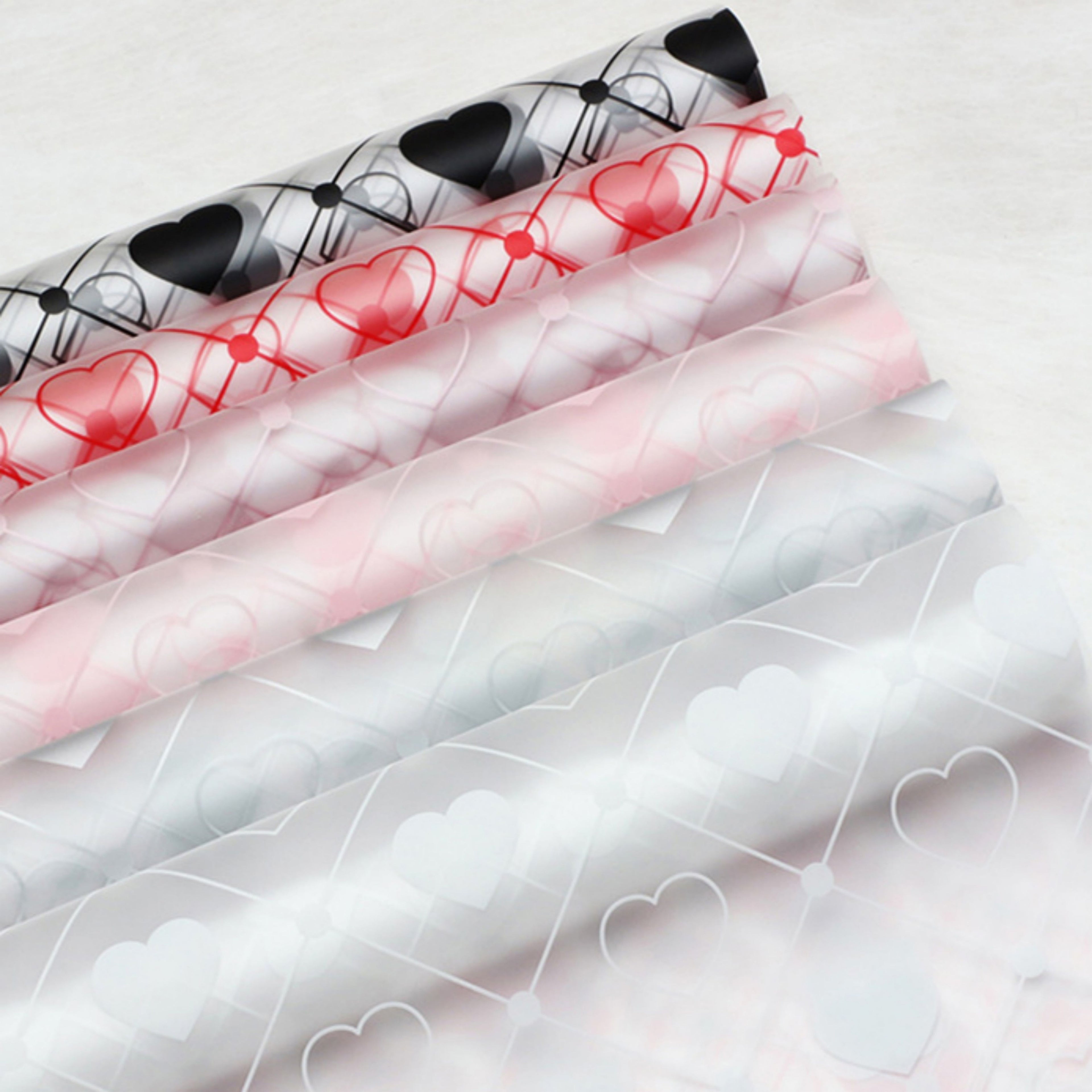 Valentine Wrapping Paper - Black