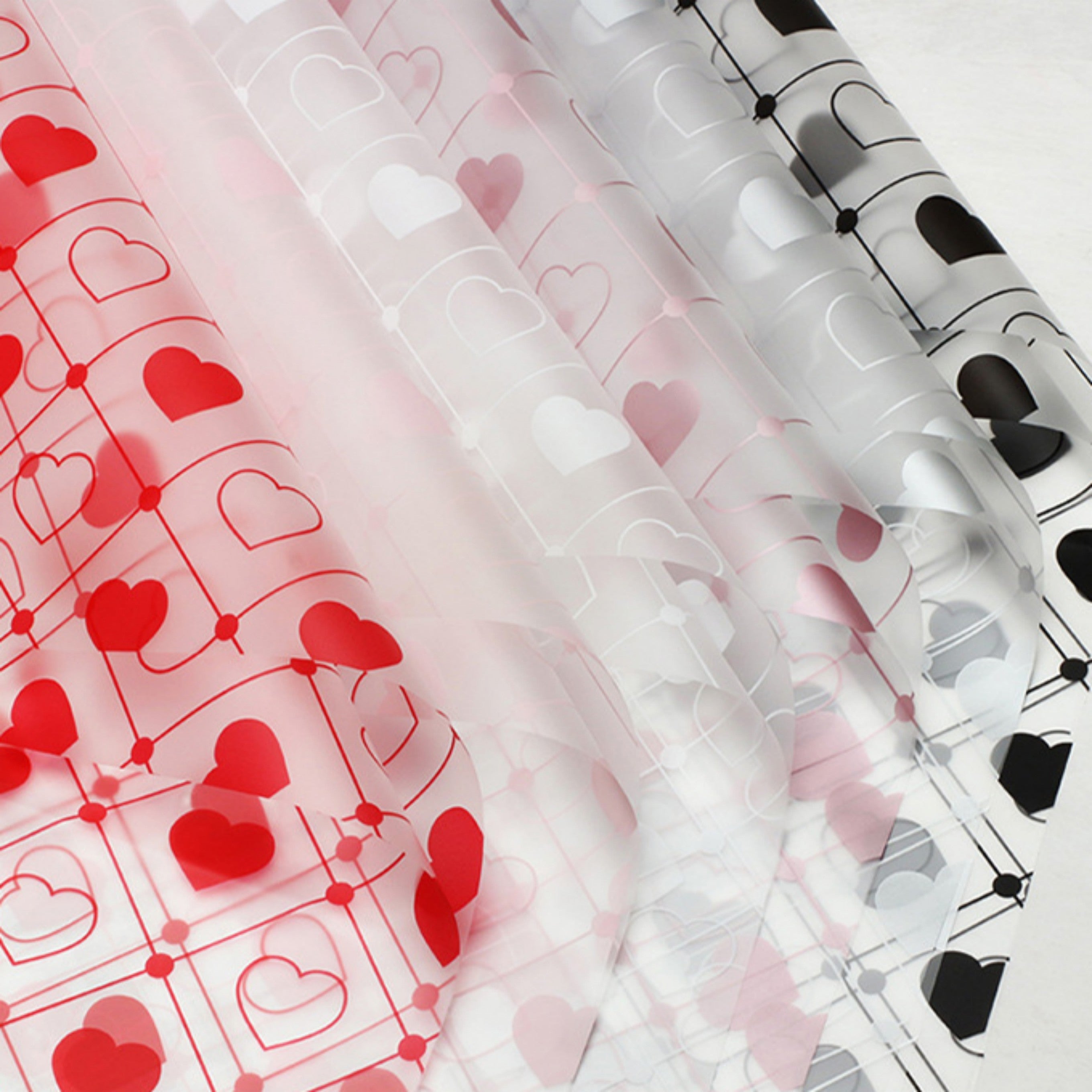 Valentine Wrapping Paper - White