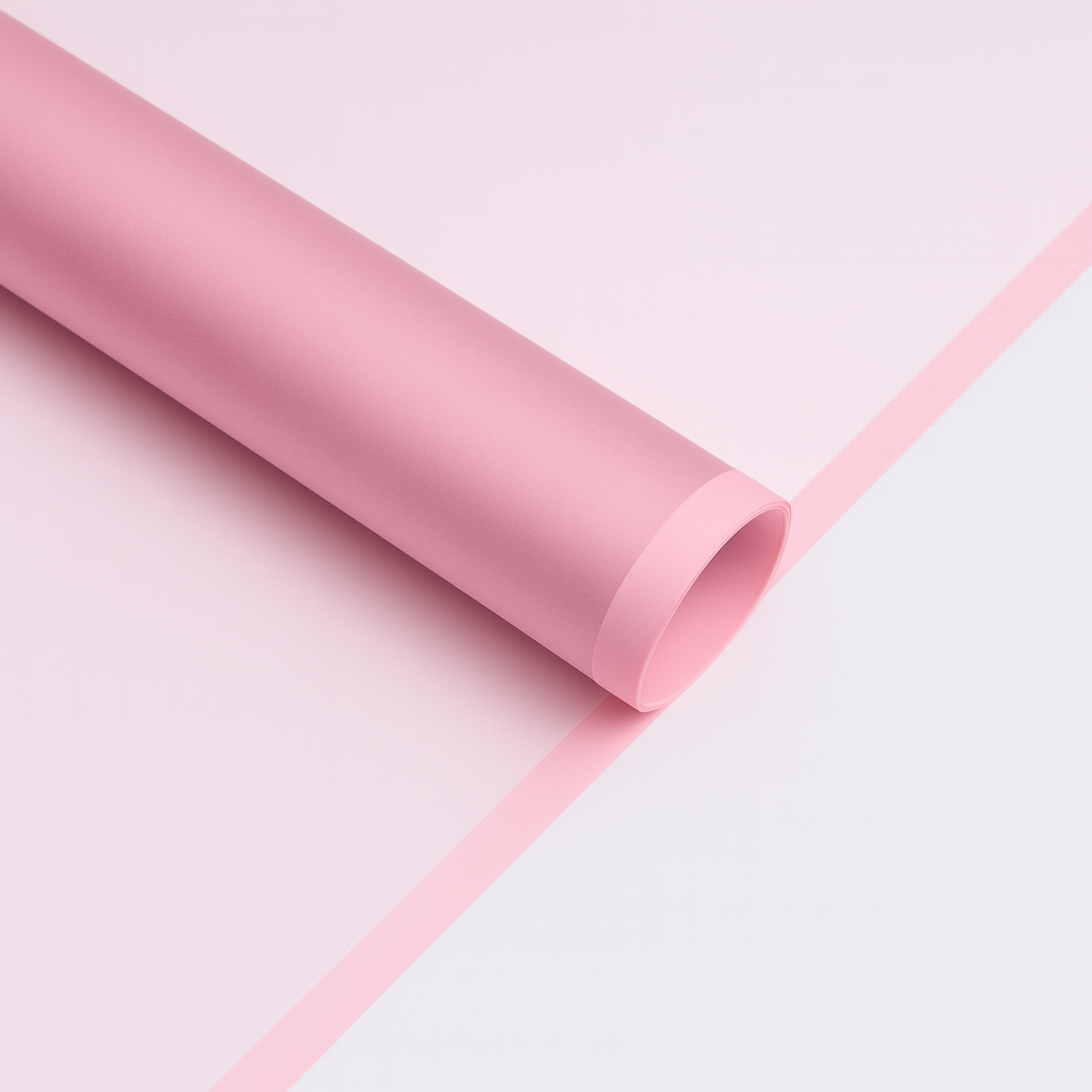 Color Edge Wrapping Paper - Pink