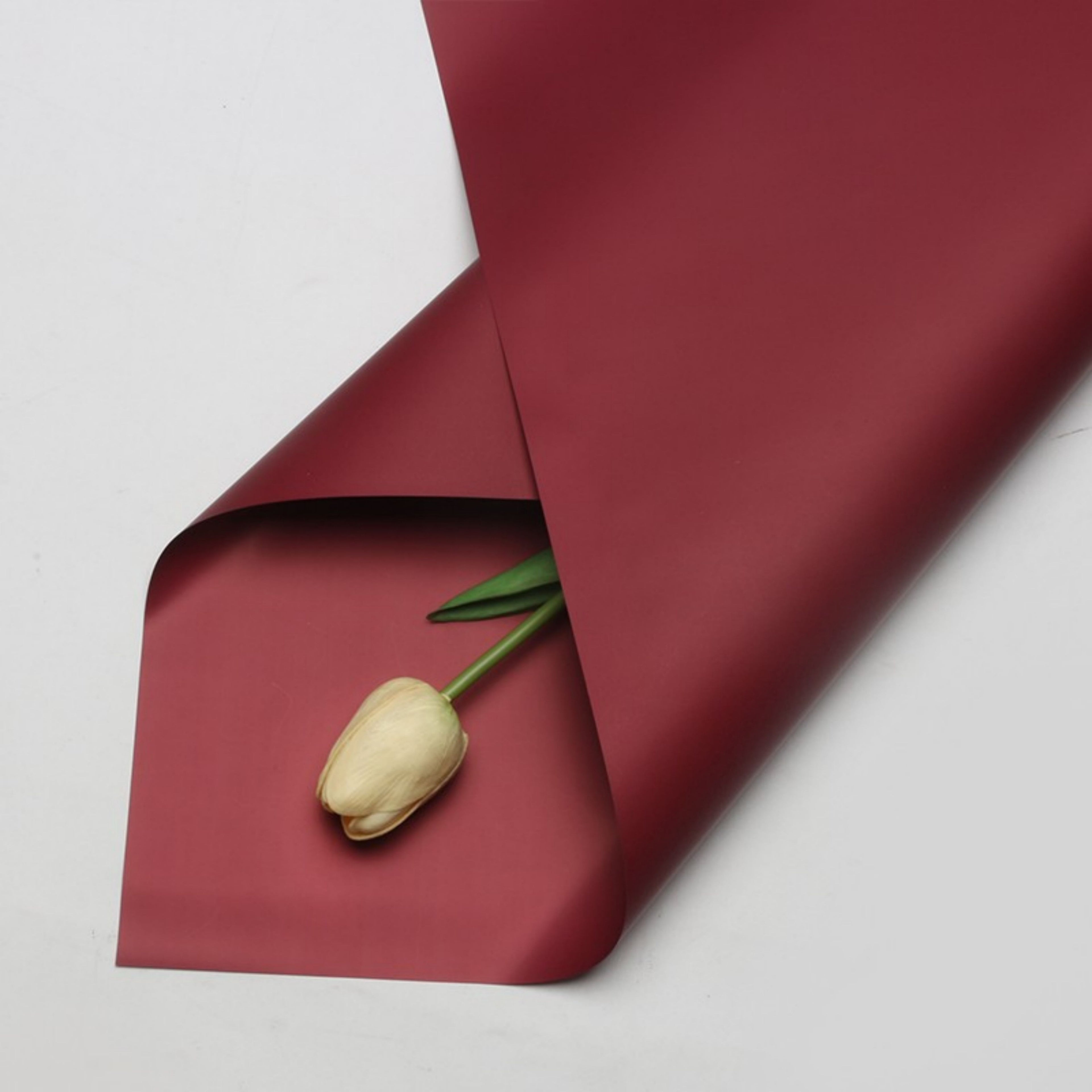 Matte Wrapping Paper - Dark Red