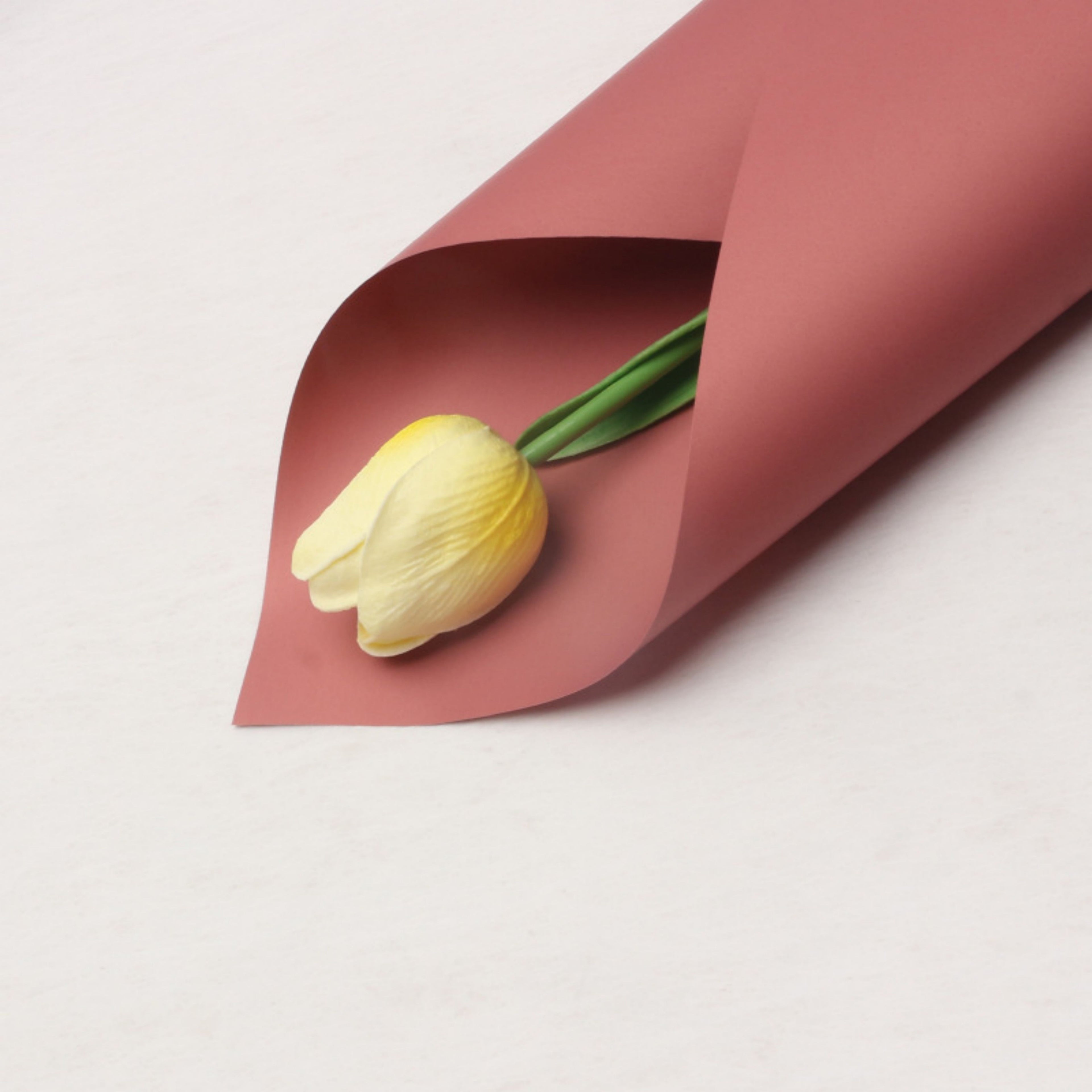 Matte Wrapping Paper - Dusty Red