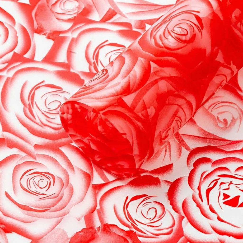Rose Wrapping Paper - Red