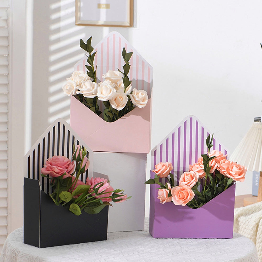 Purple Envelope-Style Flower Box