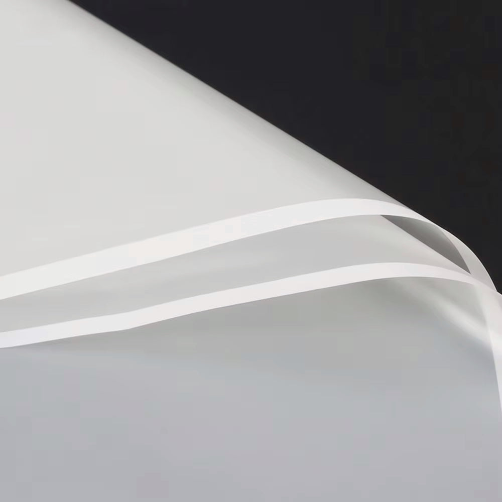 Color Edge Wrapping Paper - White