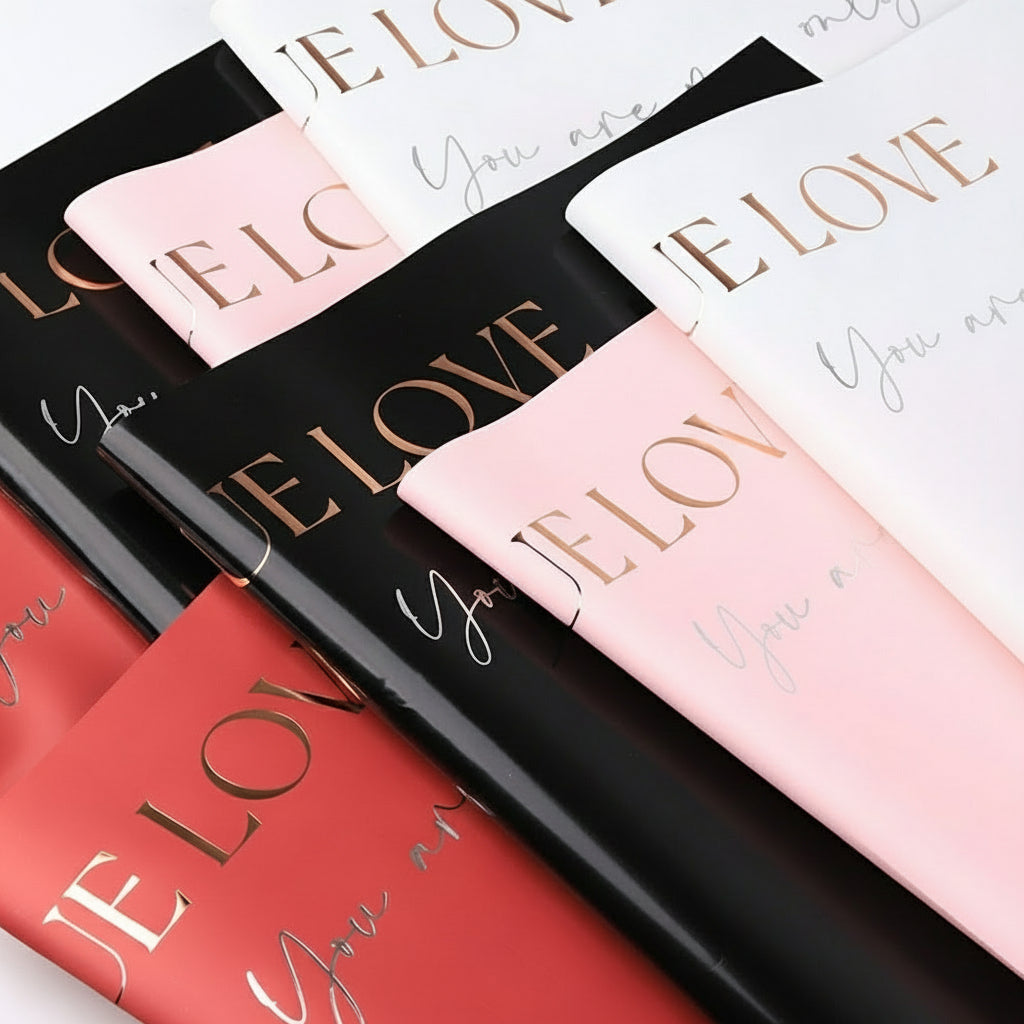 True Love Wrapping Paper - Black