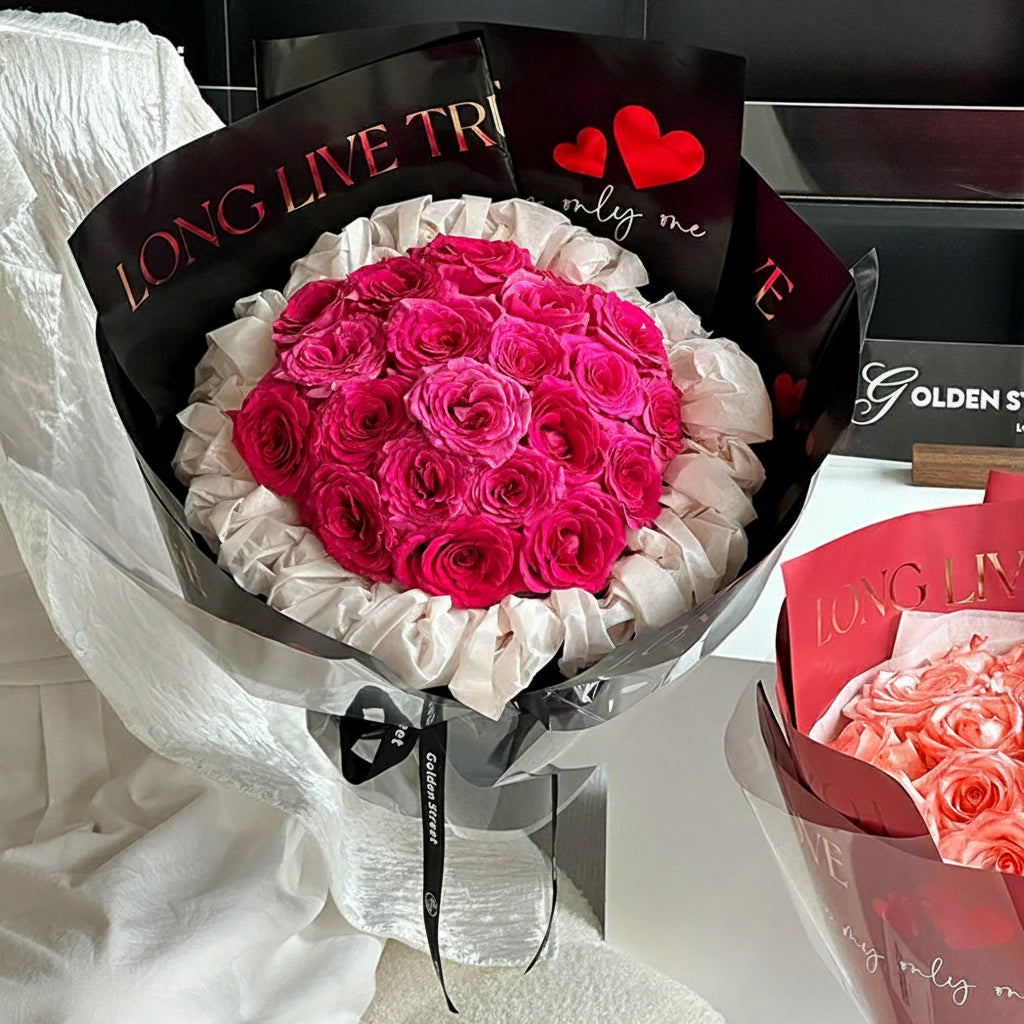 True Love Wrapping Paper - Black