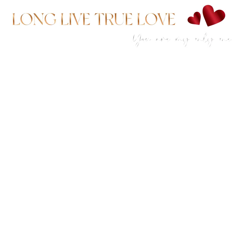 True Love Wrapping Paper - White